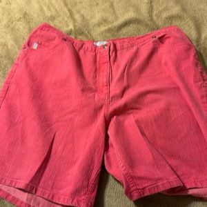 Pink liz and me shorts cotton polyester shorts